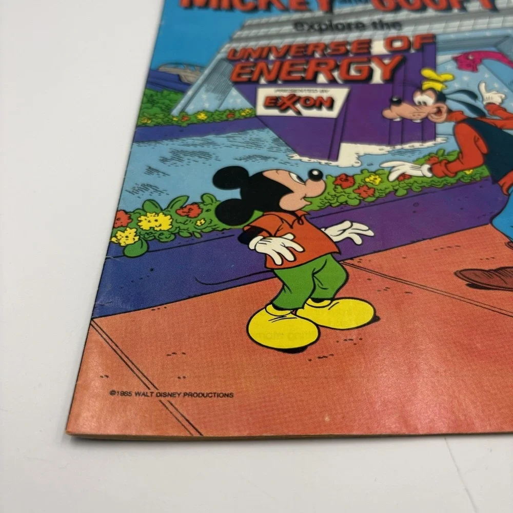 Vintage 1985 Disney Mickey Goofy EPCOT Universe Of‎ Energy Comic Book Exxon